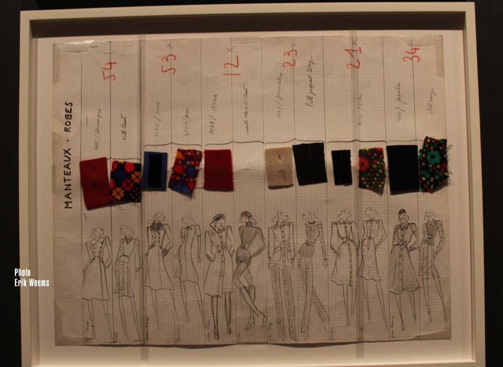 Yves Saint Laurents - Pencil drawing collection board Collection Board drawing Pencil - Yves Saint Laurents