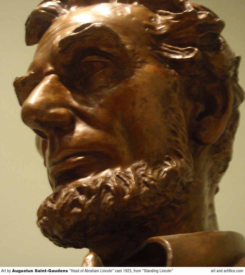 Head of Lincoln - Cast Bust 1923 Head of Lincoln - Cast Bust 1923