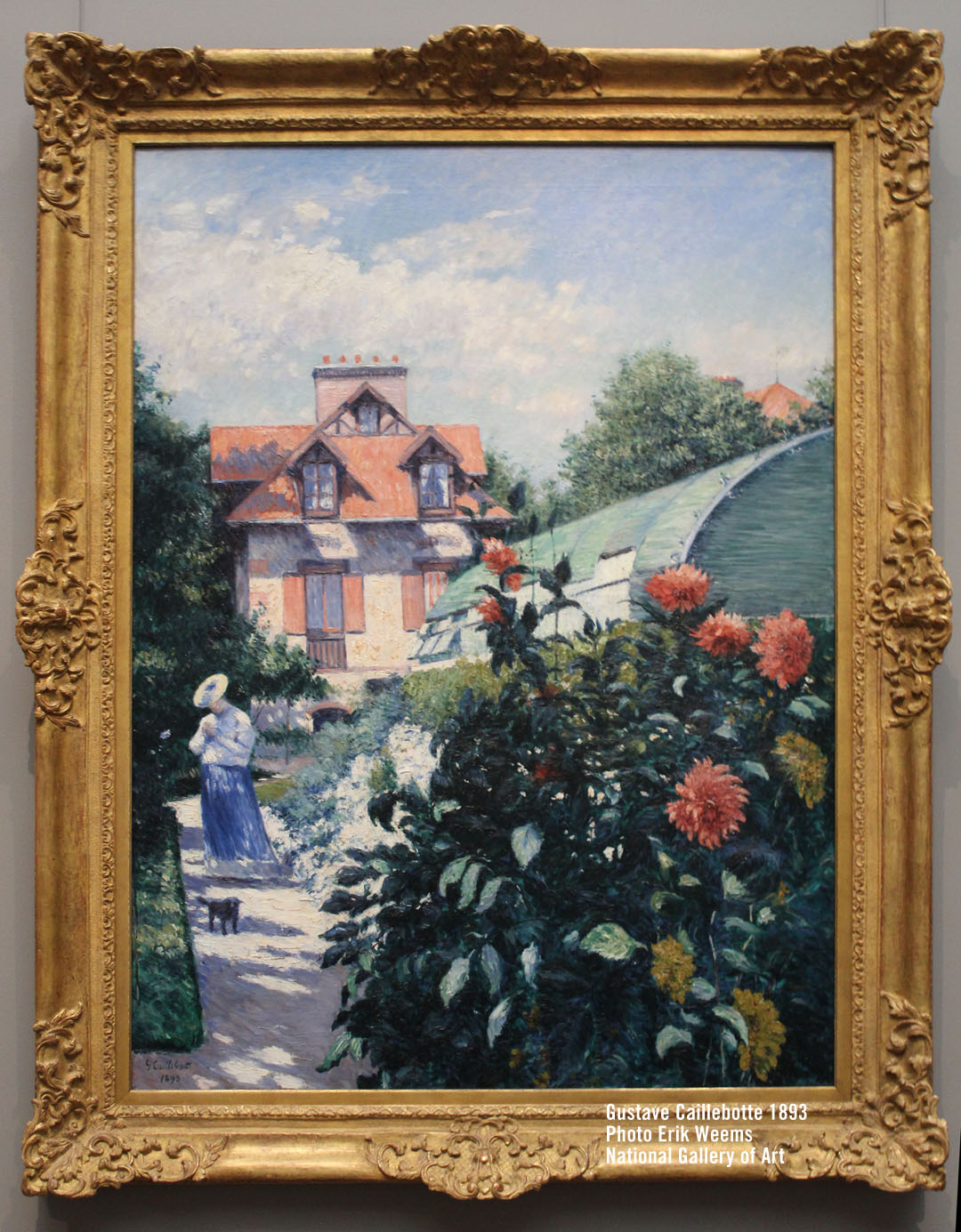 Dahlias Petit Garden Gennevellier by Gustave Caillebotte 1893 Dahlias Petit Garden Gennevellier by Gustave Caillebotte 1893