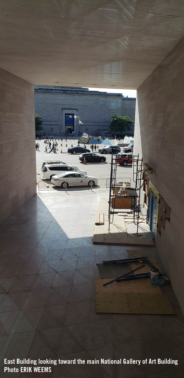 Looking from the East Building to the National Gallery of Art