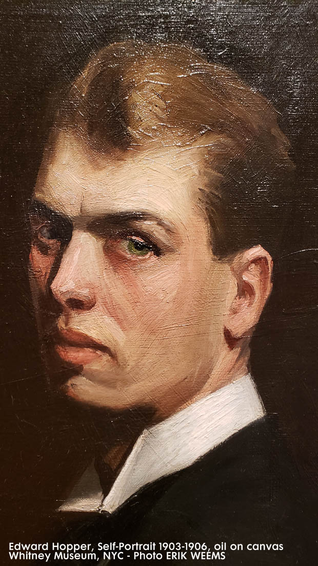detail of Edward Hopper Self Portrait 1903-1906 detail of Edward Hopper Self Portrait 1903-1906