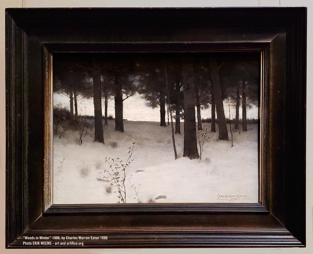 Click image to enlarge - Woods in Winter by Charles Eton Woods in Winter by Charles Eton